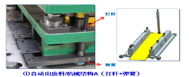 钣金模自动出废料结构